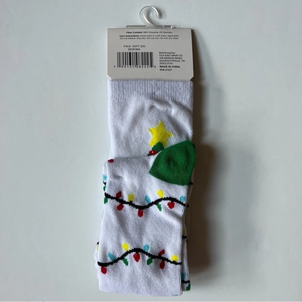 Light Up Knee High Christmas Socks
